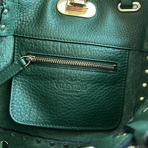Valentino Garavani Rockstud Green bag - Picture 4 of 4